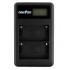 Dual Channel LCD USB Charger for Sony NP-FM50 Camera Battery