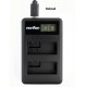 Dual Channel LCD USB Charger for Nikon EN-EL14 Camera Battery