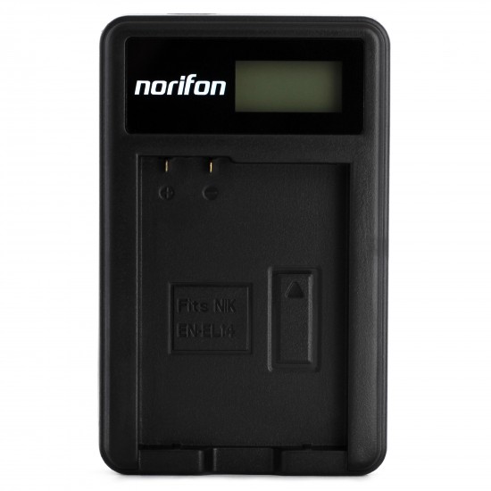 LCD USB Charger for Nikon EN-EL14 Camera Battery