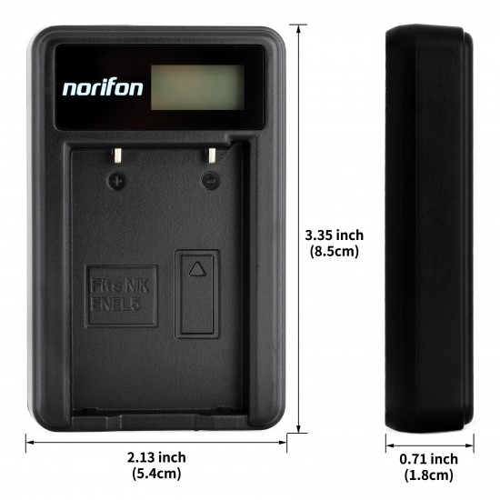 LCD USB Charger for Nikon EN-EL5 Camera Battery