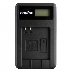 LCD USB Charger for Canon NB-4L Camera Battery