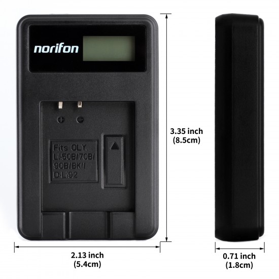 LCD USB Charger for Sony NP-BK1 Camera Battery