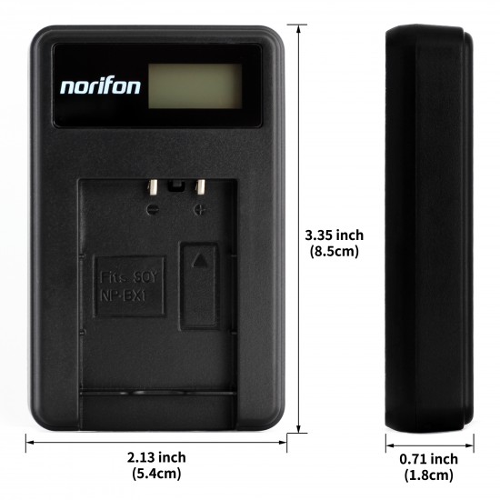 LCD USB Charger for Sony NP-BX1 Camera Battery