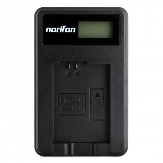 LCD USB Charger for Sony NP-FW50 Camera Battery