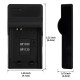 Ultra Slim USB Charger For Samsung BP1030 Camera Battery