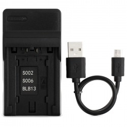 Ultra Slim USB Charger For Panasonic CGA-S002 Camera Battery