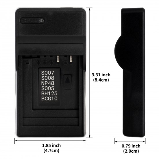 Ultra Slim USB Charger For Panasonic CGA-S005 Camera Battery