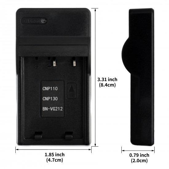 Ultra Slim USB Charger For Casio NP-110 Camera Battery