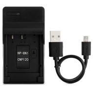 Ultra Slim USB Charger For Casio NP-120 Camera Battery