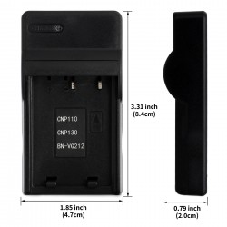 Ultra Slim USB Charger For Casio NP-130 Camera Battery