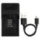 Ultra Slim USB Charger For Pentax D-LI68 Camera Battery