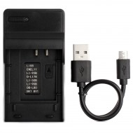 Ultra Slim USB Charger For Pentax D-LI78 Camera Battery