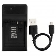 Ultra Slim USB Charger For Panasonic DMW-BCG10 Camera Battery