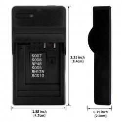 Ultra Slim USB Charger For Panasonic DMW-BCG10 Camera Battery