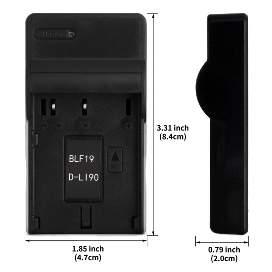 Ultra Slim USB Charger For Panasonic DMW-BLF19 Camera Battery