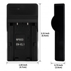 Ultra Slim USB Charger For Nikon EN-EL1 Camera Battery