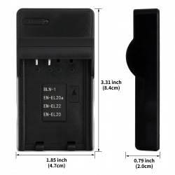 Ultra Slim USB Charger For Nikon EN-EL20 Camera Battery