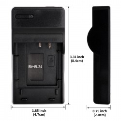 Ultra Slim USB Charger For Nikon EN-EL24 Camera Battery