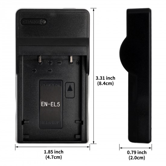 Ultra Slim USB Charger For Nikon EN-EL5 Camera Battery