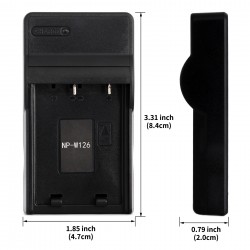 Ultra Slim USB Charger For Fujifilm NP-W126 Camera Battery