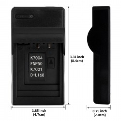 Ultra Slim USB Charger For Kodak KLIC-7004 Camera Battery