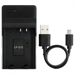 Ultra Slim USB Charger For Canon LP-E10 Camera Battery