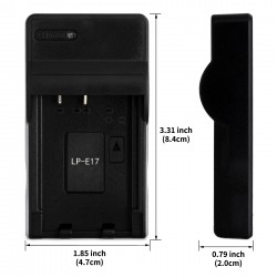 Ultra Slim USB Charger For Canon LP-E17 Camera Battery