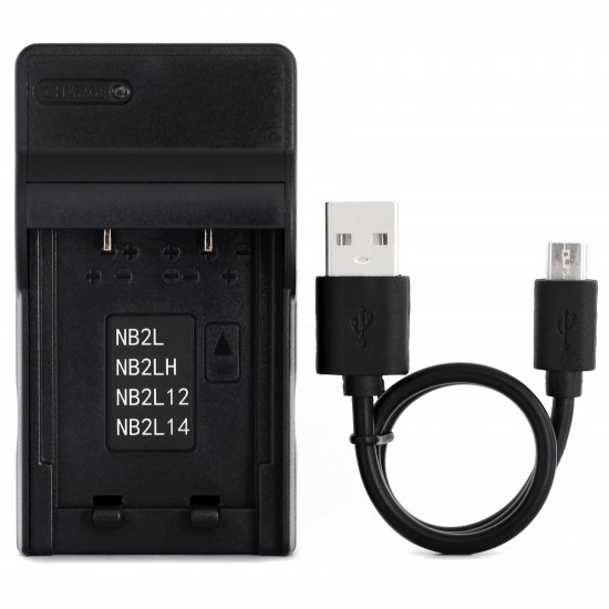 Ultra Slim USB Charger For Canon NB-2L Camera Battery