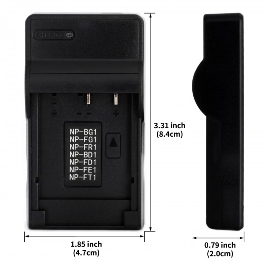 Ultra Slim USB Charger For Sony NP-BD1 Camera Battery