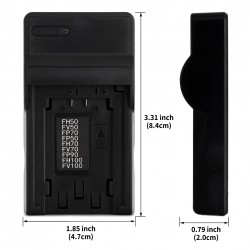 Ultra Slim USB Charger For Sony NP-FH50 Camera Battery