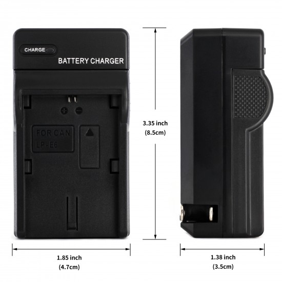 Wall Charger For Canon LP-E6 Camera Battery