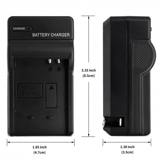 Wall Charger For Canon NB-4L Camera Battery